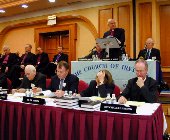 The Primate speaking at Synod