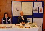 Stephanie Campbell and Conor Lindsay on the Ecclesiastical Insurance Office stand