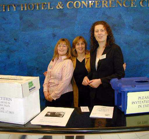 Pam Stanley, Jennifer Byrne and Heather Jestin (RCB Staff)