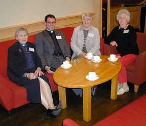 Rev Janet White-Spunner (Killaloe), Rev Arthur Minion (Killaloe), Mrs Beth Mayes and Mrs Mabel Wallace